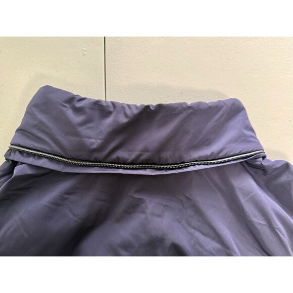 Women's Navy Longline Quilted Puffer Vest Outerwear Casual Missing Hood Size XL - Picture 8 of 10